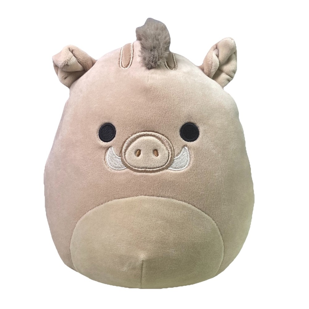 Kellytoy Kids Warren The‎ Wild Boar Squishmallows Plush Toy 10" Tall 9" Across